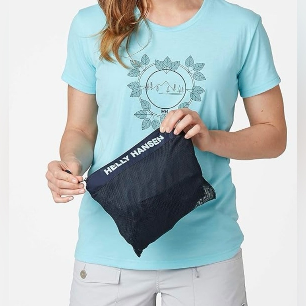 NWOT HELLY HANSEN LOKE PACKABLE ANORAK WOMEN'S jacket packable blue size S - Picture 7 of 16